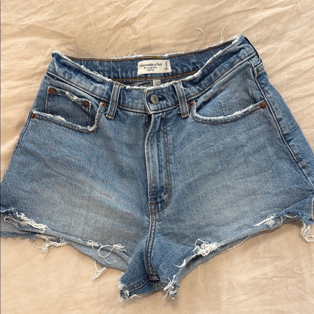 Abercrombie & Fitch High Rise Cutoff Short